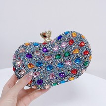 Colour Diamond Luxury Party Clutch Bag Evening Purses and Handbags for Women Cry - £41.64 GBP