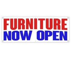 Furniture Now Open Clearance Banner Advertising Vinyl Flag Sign Inv - £16.40 GBP