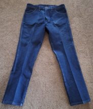 Vintage Wrangler Jeans 13MWZ Blue Denim Tag Size 36x32 Made In USA (35x3... - £18.25 GBP