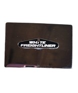 GREAT VINTAGE 1980s **WHITE TRUCKS** Chrome SILVER Belt BUCKLE Freightliner - €24,85 EUR