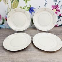 Corelle Calico Rose 10 3/8&quot; Dinner Plates Lot of 4 Corning Vintage - £18.68 GBP