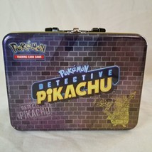 Pokemon TCG Detective Pikachu Collectors Chest Lunch Box EMPTY (lunchbox only) - £8.50 GBP