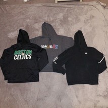 Lot of 3 Men’s Boston Sports Themed Pullover Hooded Sweatshirts Size Small - £19.22 GBP