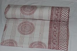 Traditional Jaipur Kantha Quilt Indian Handmade Kantha Blanket Bedspread Hand Bl - £43.95 GBP+