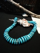 Antique necklace, Antique Turquoise necklace, Blue necklace, Ancient Turquoise j - £310.23 GBP