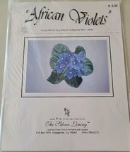 AFRICAN VIOLETS Cross Stitch Chart Pattern THE SILVER LINING - $6.60