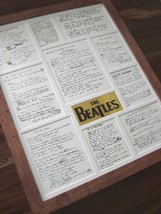 The Beatles original handwritten lyrics display framed montage #2 - £110.08 GBP