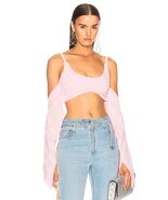 NWT Helmut Lang Shayne Oliver Pink Crop Top Bra Top sz XS - €76,27 EUR