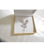 Charter Club Silver-Tone Crystal &amp; Kiska Pearl Tulip Pin R904 $27 - $255.70 MXN