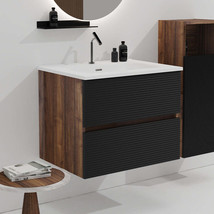 Gloria 24&quot; Black Walnut Bathroom Vanity - £296.65 GBP