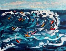 Untitled Lisa Levina Original Acrylic on Canvas Signed Surfan 16x20-
show ori... - £511.80 GBP