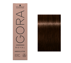 Schwarzkopf IGORA ROYAL Absolutes Hair Color, 4-60 Medium Brown Chocolate Natura