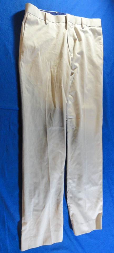 BANANA REPUBLIC NON-IRON SLIM FIT CREME CHINO FLAT FRONT DRESS PANTS 31X29 - $24.02