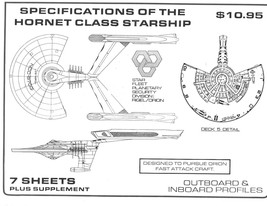 1985 Star Trek Specs of Hornet Class Starship Set-7 Sheets + Bonus-New O... - £23.69 GBP