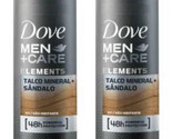 2 Pack Dove Men + Care Elements Talc/Talco Mineral Sandalwood Deodorant ... - £19.60 GBP