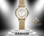 Emporio Armani Damen-Armbanduhr, analog, Stahl, Perlmutt-Zifferblatt, 32... - $130.92