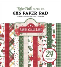 Echo Park Double Sided Paper Pad 6&quot;X6&quot;  Santa Claus Lane - $14.72
