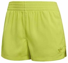 Adidas Women&#39;s DU8494 High-Waist Shorts, Semi Solar Yellow ( M )  - £46.55 GBP