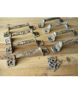 8 DISTRESSED HANDLES DRAWER CABINET RESTORATION HARDWARE IRON PULLS COUNTRY - £22.80 GBP