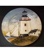 By the Sea Lighthouse salad plate David Carter Brown Oneida 8.25&quot; #1 - $8.95