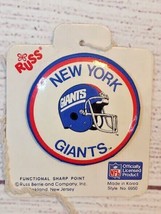 New York Giants Russ Pinback Button 1 11/16&quot; NFL Football - £7.02 GBP