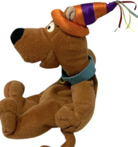 Vintage 10" Scooby Doo Birthday Hat Bean Bag Plush Warner Bros Store 1998 image 4