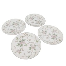 Vintage 1950s Noritake CHATHAM 8&quot; Salad Plates Set of 4, Pink Floral Chinoiserie - £26.45 GBP