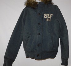 Abercrombie Boys Gray Bear Brook Hoodie Jacket Size Large Brand New - $160.00
