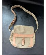 Vintage We&#39;Ll Bean Beige Lona Cuero Hebilla Cruzado Bolso Bandolera 11 x... - $752.29 MXN