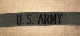 Embroidered Od Green U.S. Army Tape - $2.00