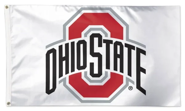 Ohio State Buckeyes 3×5 White Flag - £14.76 GBP