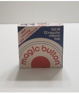 MAGIC BUTTON MASON CANNING LIDS - 12 Regular Per Box, Owens Illinois - €11,03 EUR