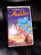 Walt Disney&#39;s Classic Black Diamond Aladdin Vhs Tape Clamshell 1993 - £39.32 GBP