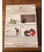 Christmas Friends-Boxed Greeting Cards(9 Cards/Envelopes)- NEW-SHIPS N 2... - $11.76