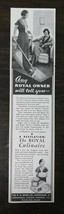 Vintage 1935 Royal Vacuum &amp; The Royal Culinaire Original Ad 122 - $6.64