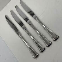 Oneida Silver Maestro-St. Leger Dinner Knife Lot of 4 Glossy Stainless S... - $6.49