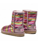 UGG Classic II 1102717K Mural Rainbow Sequins Sheepskin Boots ( 5 ) - $3,173.95 MXN