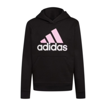 adidas Big Girls Fleece Hoodie Large Plus (14 Plus) Adi Black - £24.06 GBP