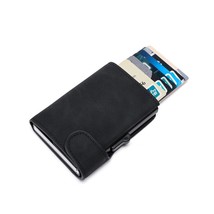 Custom Name Wallet 2022 Leather Wallet Credit Card Holder Aluminium Case Men Wal - £22.20 GBP