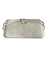 Vintage Everlast Metal Hand-Forged Aluminum Tray | Floral Engraving &amp; Kn... - $27.00