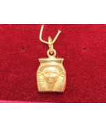 Ägyptischer Schmuck Anhänger Göttin Hathor Divine Feminine Gold Anhänger... - $175.42