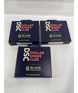 (3) Dollar Shave Club 6 Blade 4x Cartridges Razors  Trimmer ￼DSC - $19.99