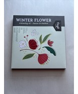 Craft Crush ~ Winter Flower Embroidery Kit  ~ New Sealed Fab Fit Fun  13 Piece