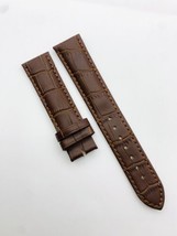 Omega Brown Padded Genuine leather Gents Watch Strap 20mm,New. Without B... - $34.54