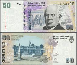 Argentina 50 Pesos. ND (2011) UNC. Banknote Cat# P.356 [Serie F] - £19.84 GBP