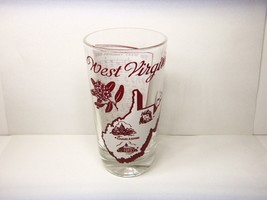 West Virginia Souvenir Glass &quot;The West Virginia Hills Song&quot; Vintage - £7.91 GBP