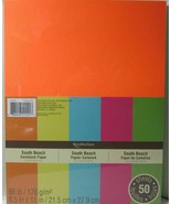 Recollections Cardstock Paper 8 1/2&quot; x 11&quot; 50 Sheets 65 lb 5 color SOUTH... - $25.84 CAD