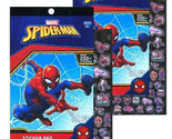Marvel Spiderman 200pc Sticker Book 4 Sheets Puffy Stickers Boys (2 Books) - $16.99