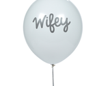 NEW Wifey 11 Inch Latex Party Balloons 24 Count white anniversary weddin... - £5.45 GBP