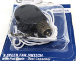 Commercial Electric 3-Speed Dual Capacitor Ceiling Fan Switch with Pull ... - $9.41